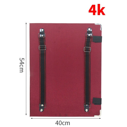 Backpack Portable Waterproof Sketch Clipboard, Specification: 4K (Red)-garmade.com