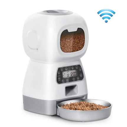 WiFi APP Style 3.5L Elf Pet Feeder Automatic Feeder(Without Power)-garmade.com