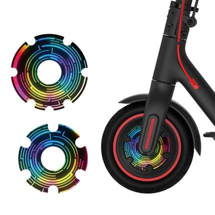 1 Pair Scooter Motor Waterproof Protective Sticker For Xiaomi Mijia M365 / M365 Pro / Pro 2 / 1S(Colorful 5)-garmade.com