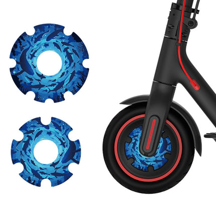 1 Pair Scooter Motor Waterproof Protective Sticker For Xiaomi Mijia M365 / M365 Pro / Pro 2 / 1S(Colorful 11)-garmade.com