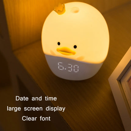 Cartoon Animal LED Smart Alarm Clock Bedside Mini Sleeping Lamp(Kaura Bear)-garmade.com