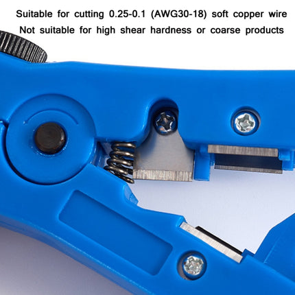 Electrician Multifunctional Coaxial Cable Stripper(Blue PE Bag)-garmade.com