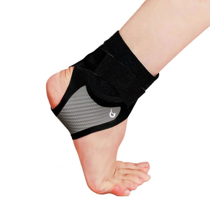 1 Pair Carbon Soft Armor Sports Ankle Protectors For Men and Women, Specification: L (Black)-garmade.com
