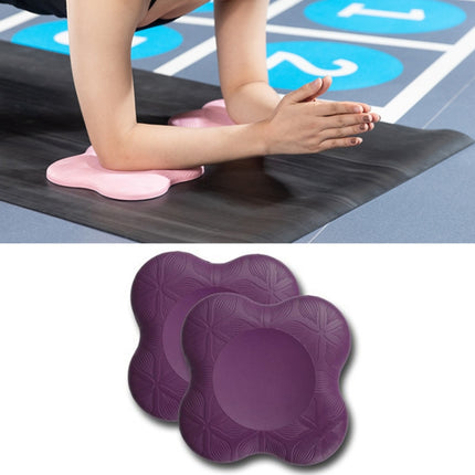 Flat Support Elbow Pads Yoga Knee Pads(Purple)-garmade.com