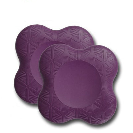 Flat Support Elbow Pads Yoga Knee Pads(Purple)-garmade.com