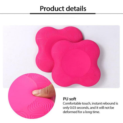 Flat Support Elbow Pads Yoga Knee Pads(Rose Red)-garmade.com