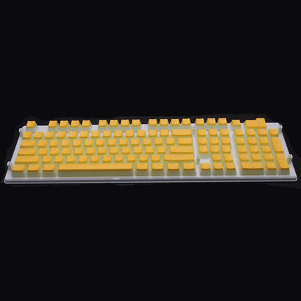 Pudding Double-layer Two-color 108-key Mechanical Translucent Keycap(Lemon Yellow)-garmade.com