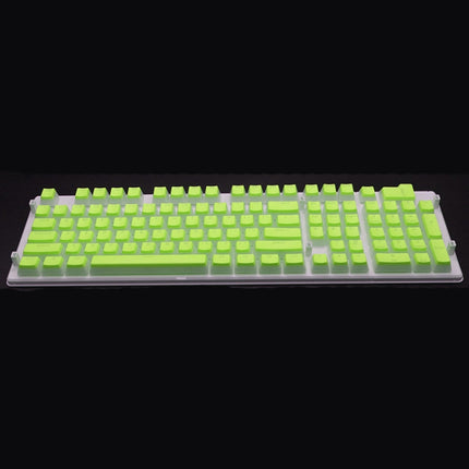 Pudding Double-layer Two-color 108-key Mechanical Translucent Keycap(Apple Green)-garmade.com