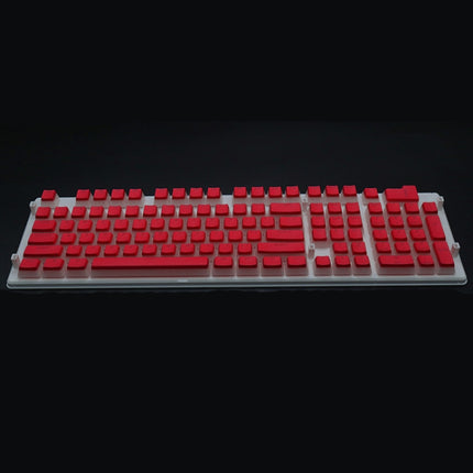 Pudding Double-layer Two-color 108-key Mechanical Translucent Keycap(Red)-garmade.com