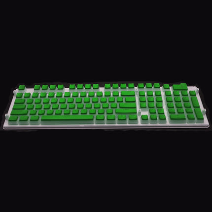 Pudding Double-layer Two-color 108-key Mechanical Translucent Keycap(Cheese Green)-garmade.com