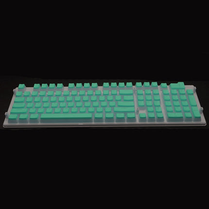 Pudding Double-layer Two-color 108-key Mechanical Translucent Keycap(Cyan)-garmade.com