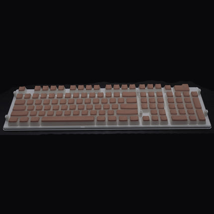 Pudding Double-layer Two-color 108-key Mechanical Translucent Keycap(Light Coffee)-garmade.com