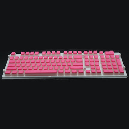Pudding Double-layer Two-color 108-key Mechanical Translucent Keycap(Pink)-garmade.com