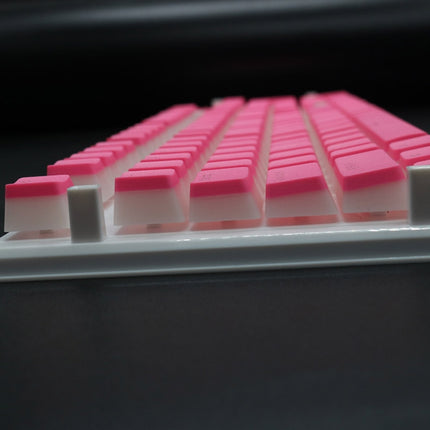Pudding Double-layer Two-color 108-key Mechanical Translucent Keycap(Violet)-garmade.com