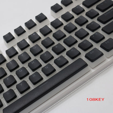 Pudding Double-layer Two-color 108-key Mechanical Translucent Keycap(Dark Blue)-garmade.com