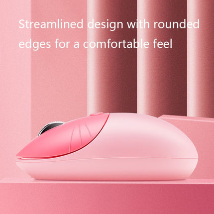 M3 3 Keys Cute Silent Laptop Wireless Mouse, Spec: Bluetooth Wireless Version (Pink)-garmade.com