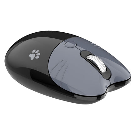 M3 3 Keys Cute Silent Laptop Wireless Mouse, Spec: Bluetooth Wireless Version (Gray Black)-garmade.com