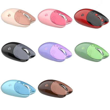 M3 3 Keys Cute Silent Laptop Wireless Mouse, Spec: Bluetooth Wireless Version (Purple)-garmade.com
