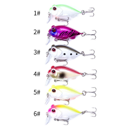 4 PCS HENGJIA CB051 4cm / 5.2g Small Fat Lure Bait(6)-garmade.com