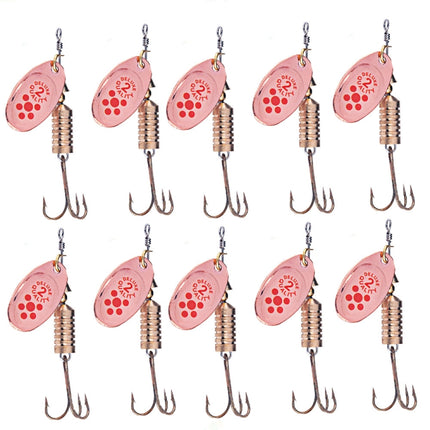 10 PCS HENGJIA SP054 6.7cm / 7g Fresh Water Sequins Road Bait(Copper)-garmade.com