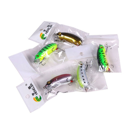 4 PCS HENGJIA CB027 10g 6cm Slow Down Feather Hook Bait(5 )-garmade.com