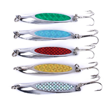 4 PCS HEGNJIA SP071 7cm 21g Seabass Sequin Lure(5 )-garmade.com