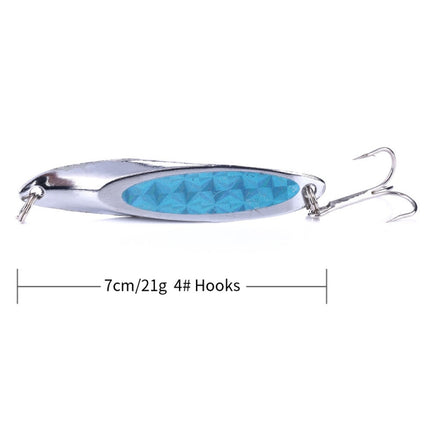 4 PCS HEGNJIA SP071 7cm 21g Seabass Sequin Lure(5 )-garmade.com