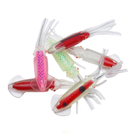 6 PCS / Bag HENGJIA SO1516 12cm / 15cm Colorful Octopus Fake Bait(12cm)-garmade.com