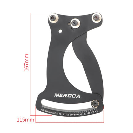 MEROCA Bicycle Ring Calibration Tool Spoke Tension Tube Wheel Set Steel Wire, Color: Black-garmade.com