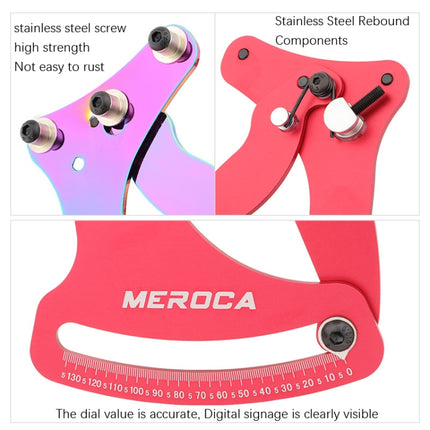 MEROCA Bicycle Ring Calibration Tool Spoke Tension Tube Wheel Set Steel Wire, Color: Black+Wrench-garmade.com