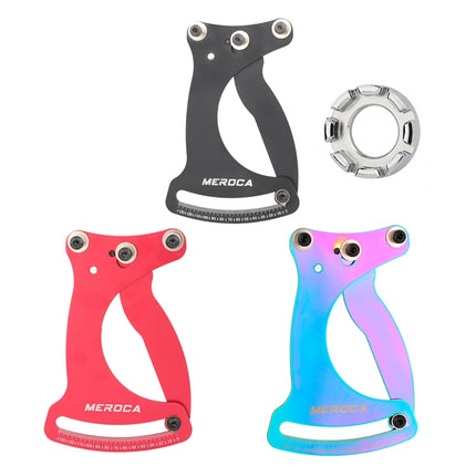 MEROCA Bicycle Ring Calibration Tool Spoke Tension Tube Wheel Set Steel Wire, Color: Colorful+Wrench-garmade.com