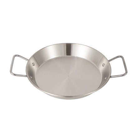 Outdoor Camping Stainless Steel Binaural Pans(24cm)-garmade.com