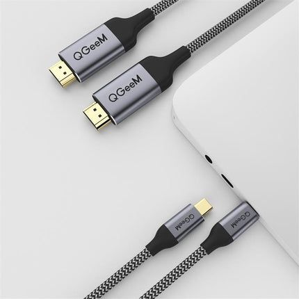 QGeeM QG-UA09 Type-C To HDMI Cable, Length: 3m-garmade.com
