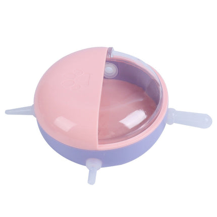 Multi-Mouth Pet Self-sucking Milk Bowl Feeders(Pink)-garmade.com