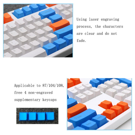Mechanical Keyboard 108 Key PBT Keycap(Front Letter)-garmade.com