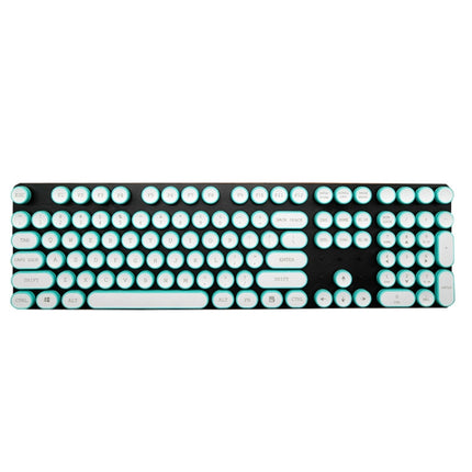 Steampunk Retro Mechanical Keyboard Keycap(Cyan)-garmade.com