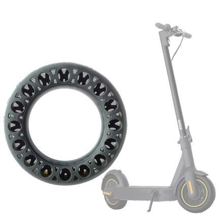 10 Inch Rubber Solid Tire for Ninebot Max G30 Electric Scooter(Black)-garmade.com