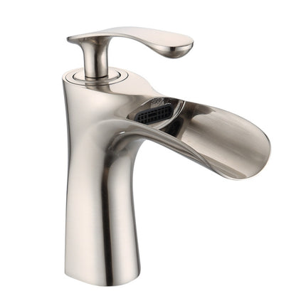 Washbasin All Copper Diamond Hot And Cold Water Faucet(Brushed)-garmade.com