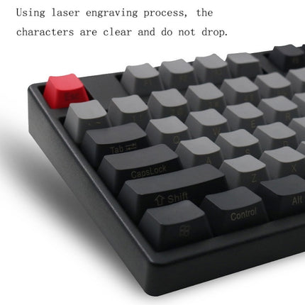Mechanical Keyboard Laser PBT Keycap Carbon Side Words-garmade.com