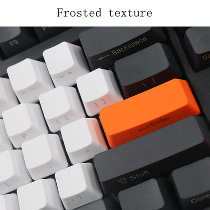 Mechanical Keyboard Laser PBT Keycap White Front Words-garmade.com