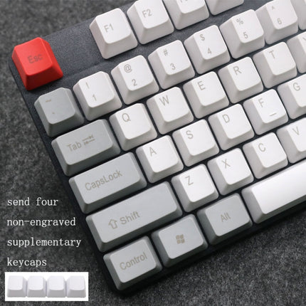 Mechanical Keyboard Laser PBT Keycap Titanium Black Side Words-garmade.com
