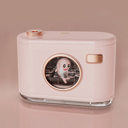 Q30 Desktop Mini Hydrating USB Dolphin Humidifier, Style: Plug-in Version (Iceberry Pink)-garmade.com