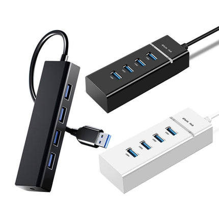 4 X USB 2.0 Ports HUB Converter, Cable Length: 15cm,Style： Without Light Bar-garmade.com