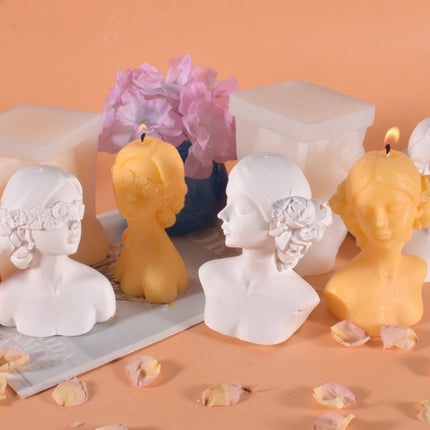 Aromatherapy Plaster Mold Rose Beauty Candle Silicone Mold, Style: Cover Eyes-garmade.com