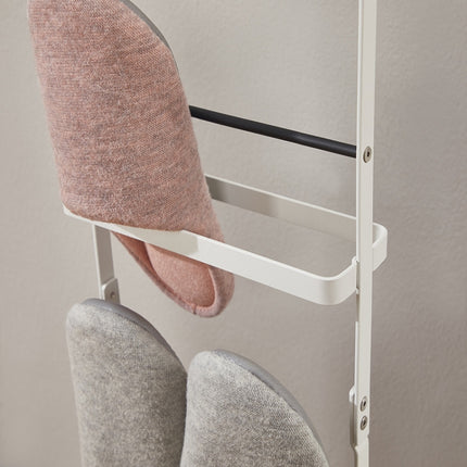 HP20210319 Home Carbon Steel Portable Vertical Slipper Rack, Spec: 4-layers (White)-garmade.com