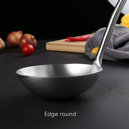 304 Stainless Steel Kitchen Equipment Thickened Hollow Handle Cooking Tool, Style: Slotted Spoon-garmade.com