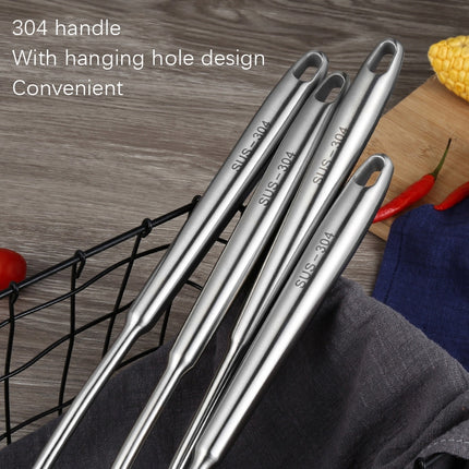 304 Stainless Steel Kitchen Equipment Thickened Hollow Handle Cooking Tool, Style: Slotted Shovel-garmade.com