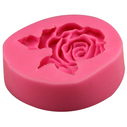 2 PCS Big Rose Flower Handmade Soap Silicone Mold, Colour: Random(8.2x8x2.5cm)-garmade.com