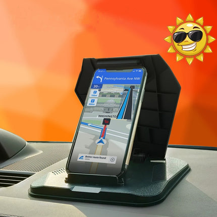 Car Sunshade Anti-Reflective Phone Tablet Holder Compatible with Folding Screen Phones(Matte Black)-garmade.com