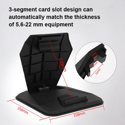 Car Sunshade Anti-Reflective Phone Tablet Holder Compatible with Folding Screen Phones(Matte Black)-garmade.com